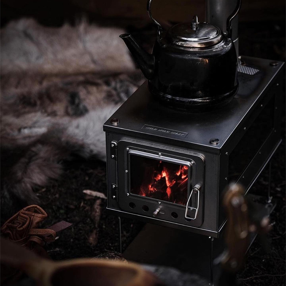 와일드와일드웨스트 W스토브 화로대 캠핑 티타늄 화목 난로