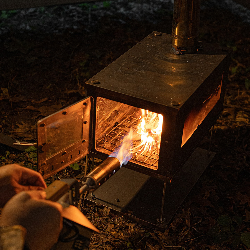 와일드와일드웨스트 W스토브 화로대 캠핑 티타늄 화목 난로