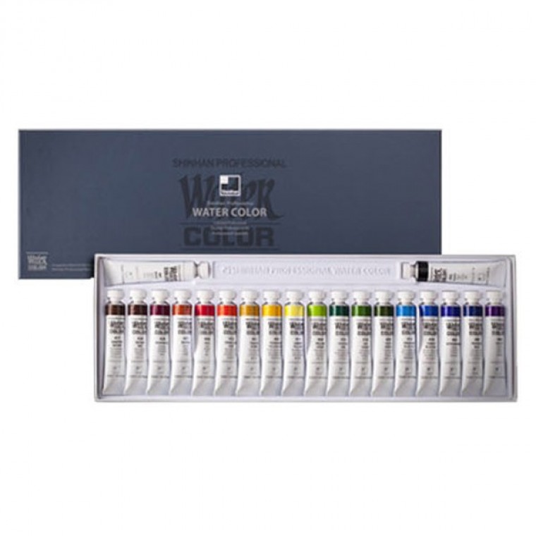 신한 전문가용 수채화 물감 12ml 20색 - 상품 이미지