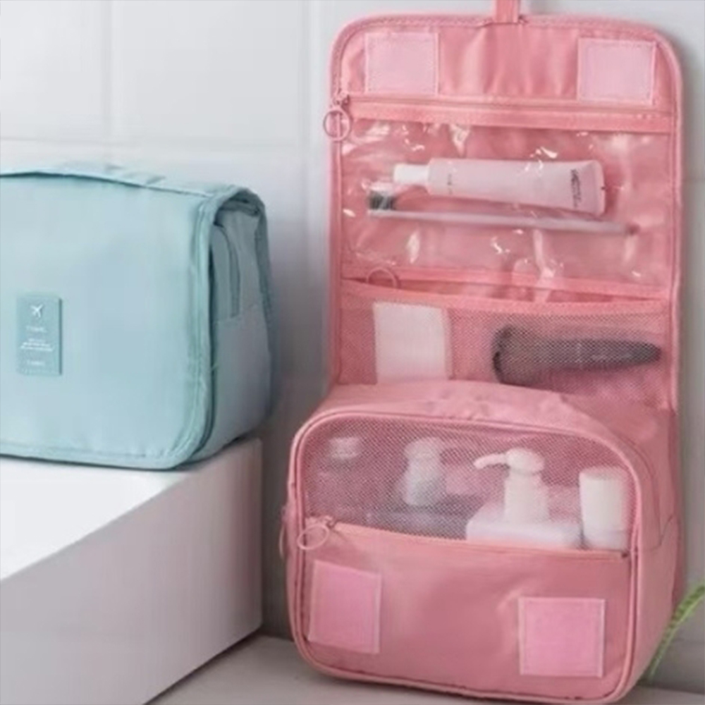 다용도 파우치 수납 여성 가방 여자 포켓 휴대용 속옷 여행용 필수품 준비물 지퍼 패브릭 - 상품 이미지