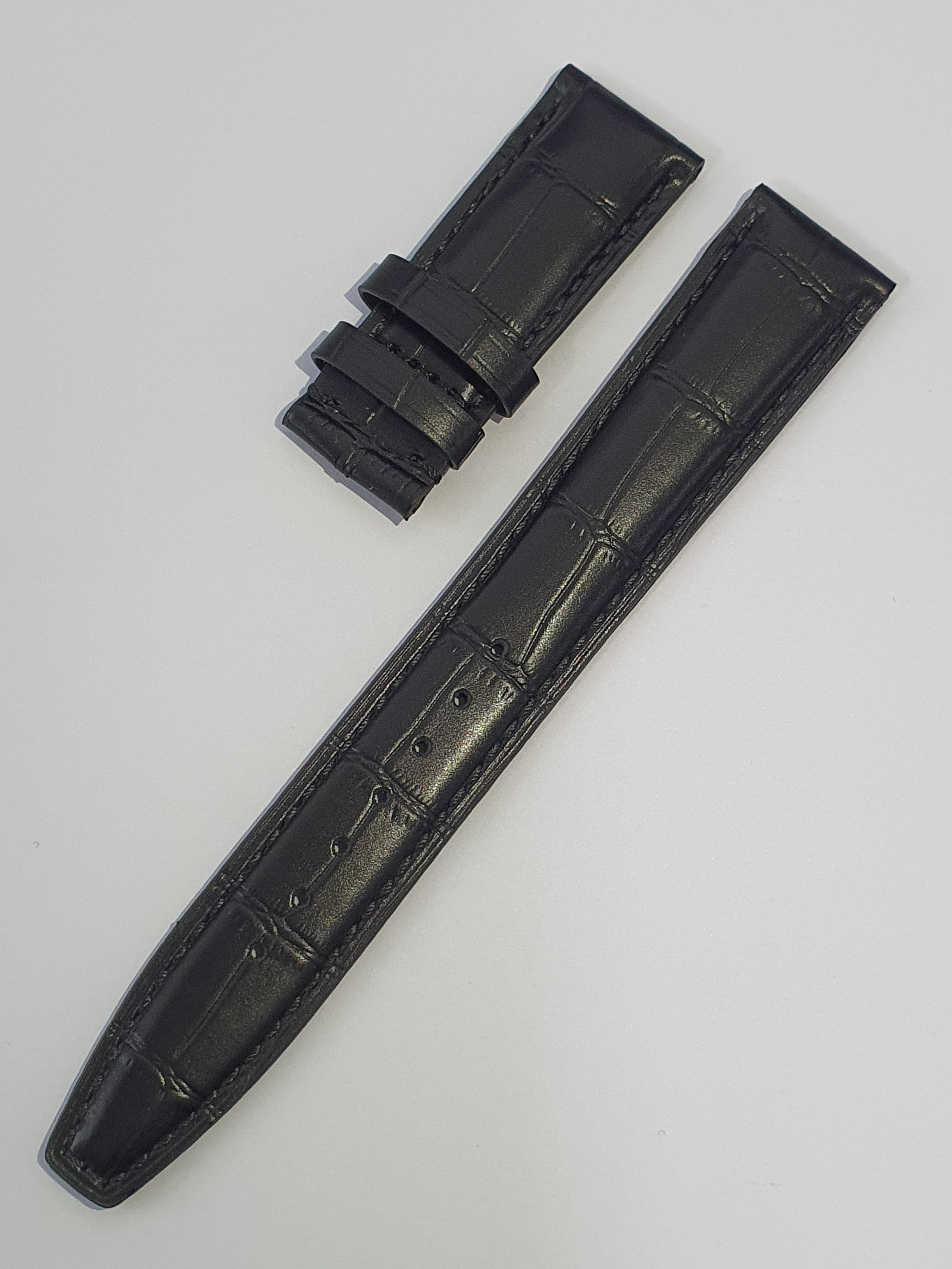 iwc 호환시계줄 포르투기저 다빈치 파일럿워치 가죽 스트랩 (버클별도) 20mm 22mm - 상세 이미지 3