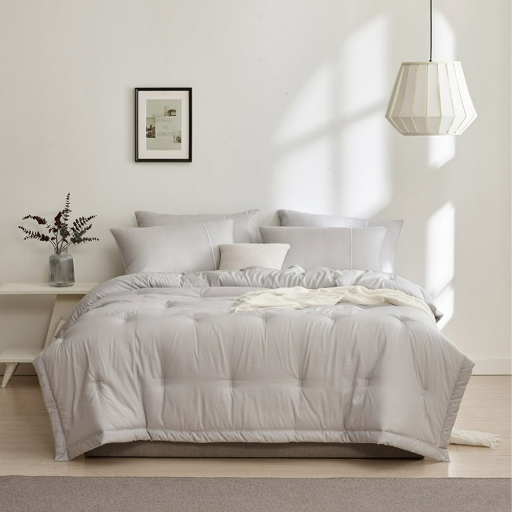 코지네스트 레노마홈 모달이불 사계절용 차렵이불 시온그레이, Q(퀸)