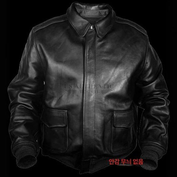 오버사이즈 공군 파일럿 가죽 자켓 남녀 커플 레트로 라이더 스타일 브라운 플래그 XS - 상세 이미지 3
