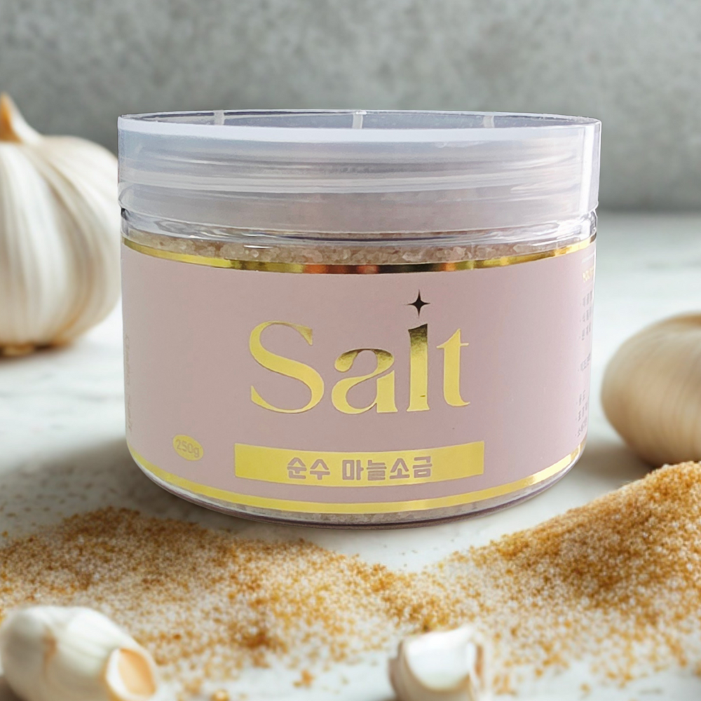 청년소금 마늘소금 250g 천연 소금 국내산 마늘 사용 - 상품 이미지