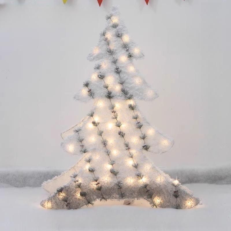 트리 주변 장식 막대사탕 눈사람 모형 성탄절 LED 120cm LED 화이트트리 - 상세 이미지 5