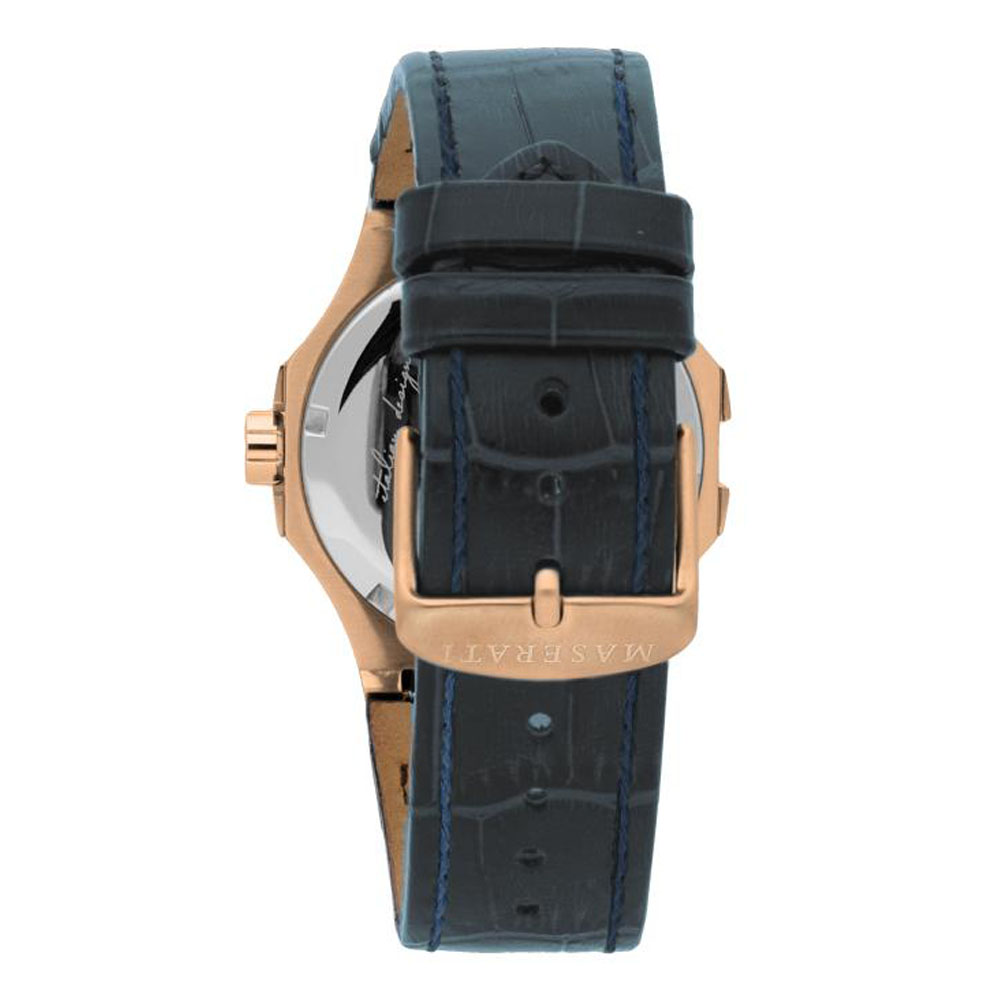 [Italian Design] 마세라티 남자 POTENZA 가죽 클래식 손목 패션 방수 쿼츠 야광시계 블루