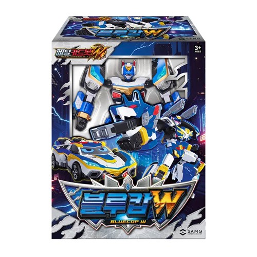 ブルーキャップW メタルカードボットW 韓国トイ 新品未開封 ブルーコップW メタルカードボットWブルーキャップW変身ロボット