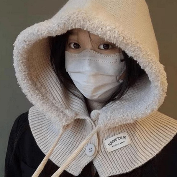 골지 보온 바라클라바 워머 바라클라바 목도리 겨울 여성 - 상품 이미지