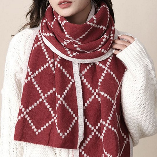 부드러운 겨울 목도리 데일리 양면 목도리 따뜻한 머플러 여성 선물 - 메인 이미지