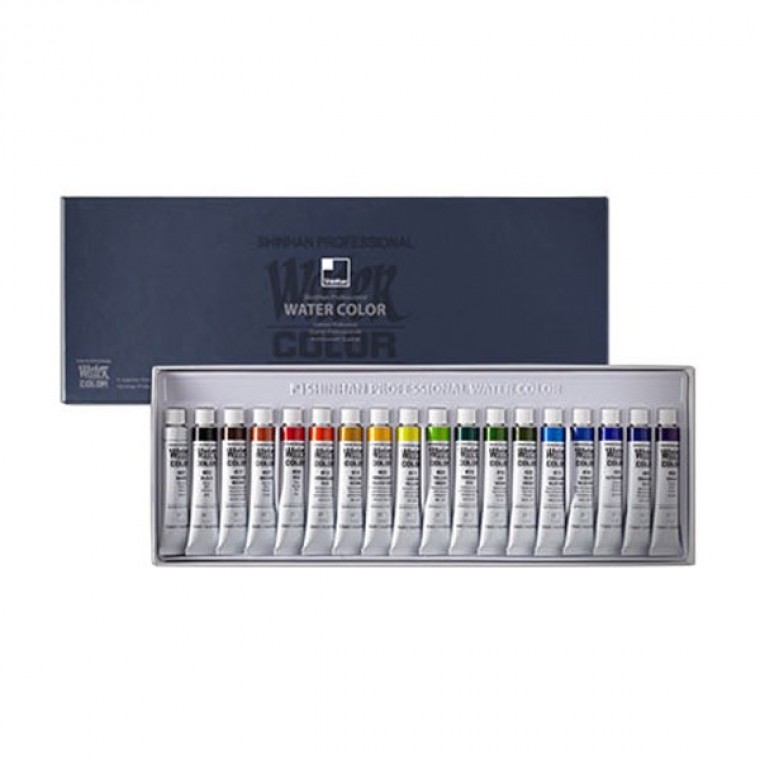 신한 전문가용 수채화 물감 7.5ml 18색 - 상품 이미지