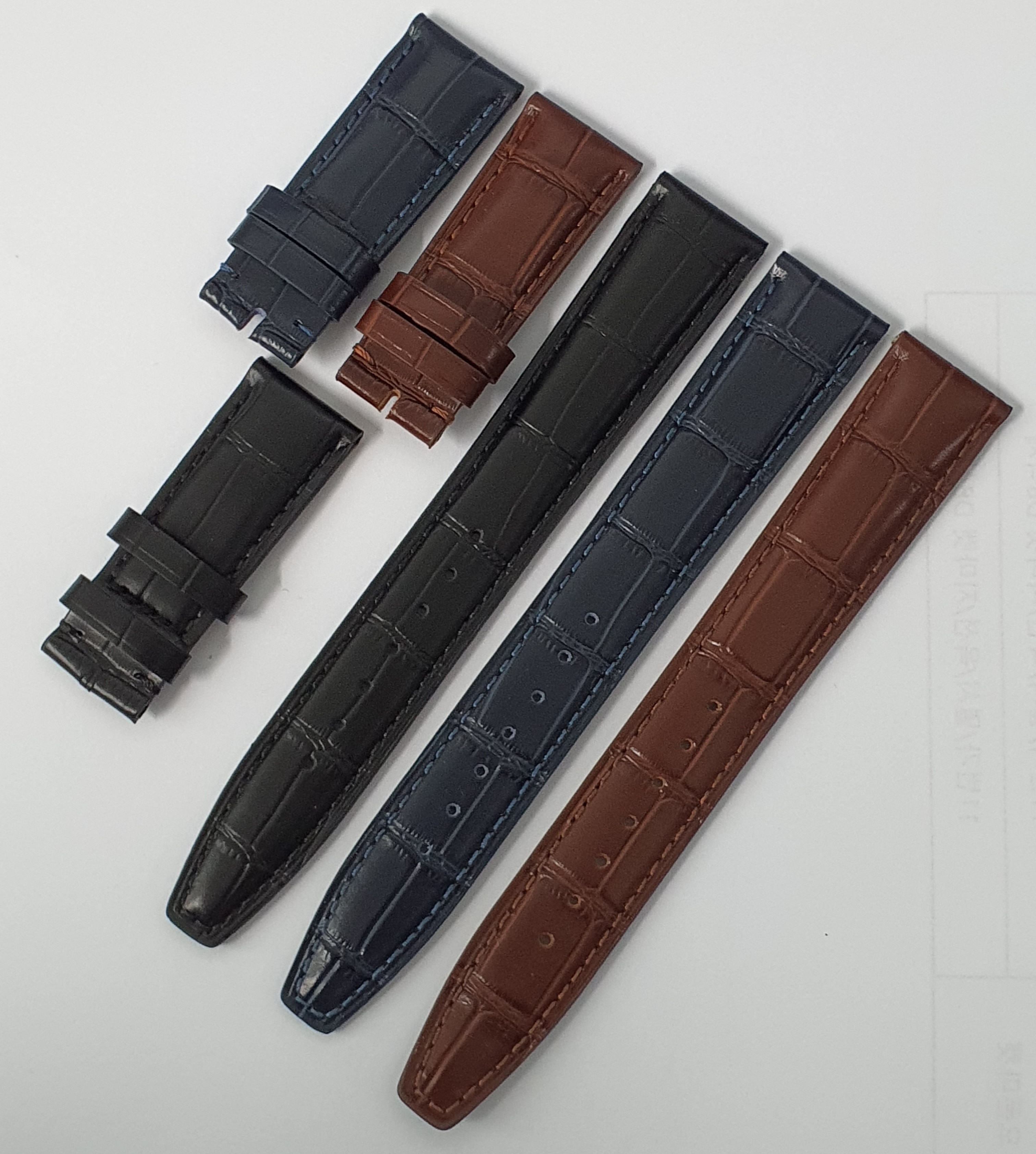 iwc 호환시계줄 포르투기저 다빈치 파일럿워치 가죽 스트랩 (버클별도) 20mm 22mm 이미지 6