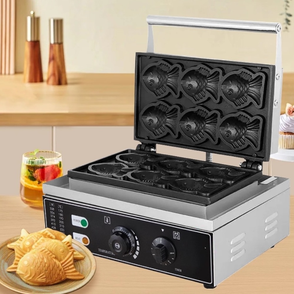 붕어빵 기계 6구 14구 미니 잉어빵 전기 업소용 가정용 장사 창업 겨울 간식 상세 이미지 3