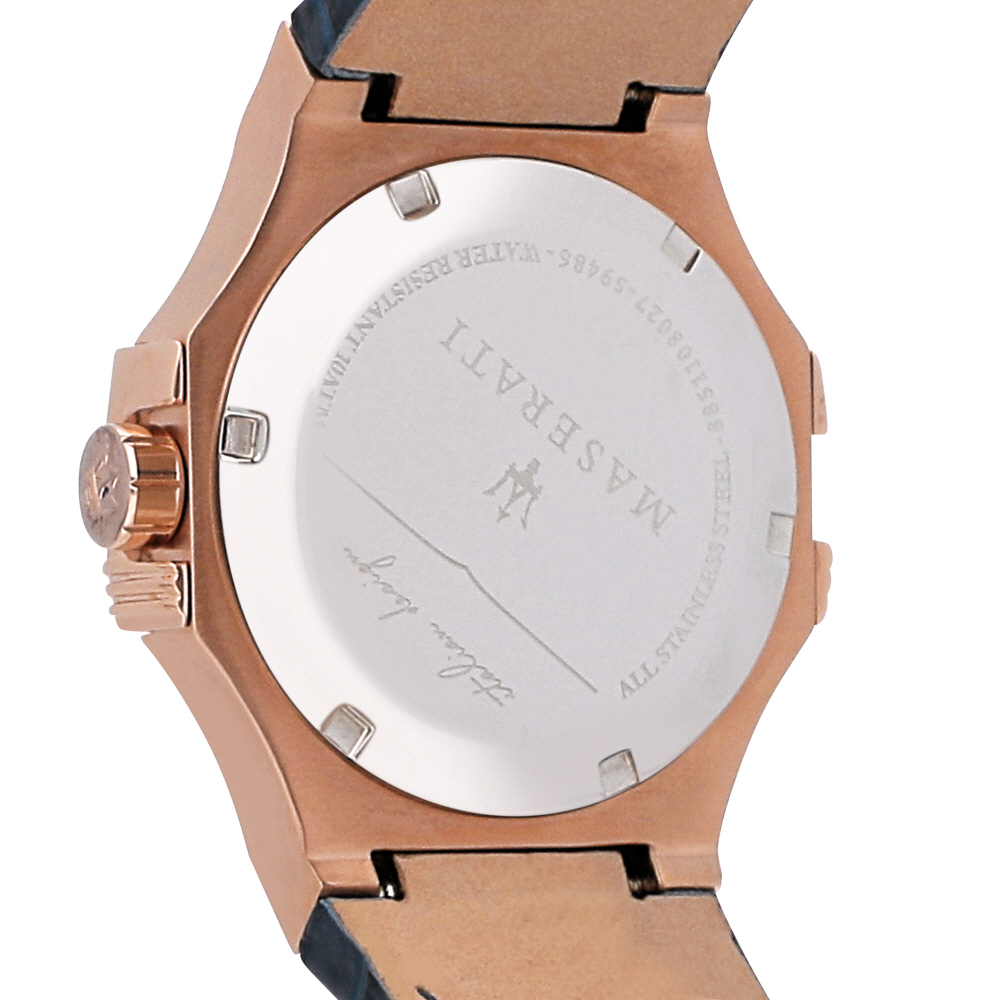 [Italian Design] 마세라티 남자 POTENZA 가죽 클래식 손목 패션 방수 쿼츠 야광시계 블루