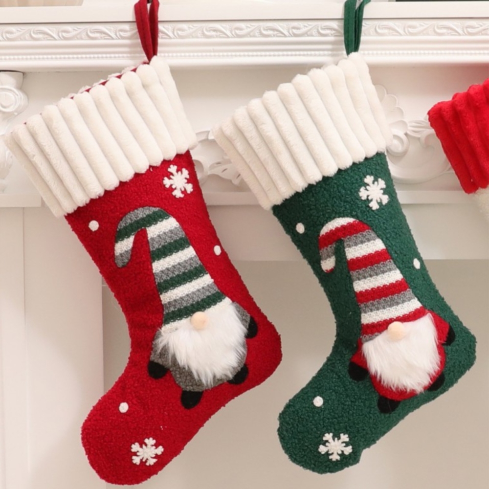 성탄절 장식 큰 양말 대형 크리스마스 트리 벽장식 꾸미기 선물 소품 용품 xmas - 메인 이미지