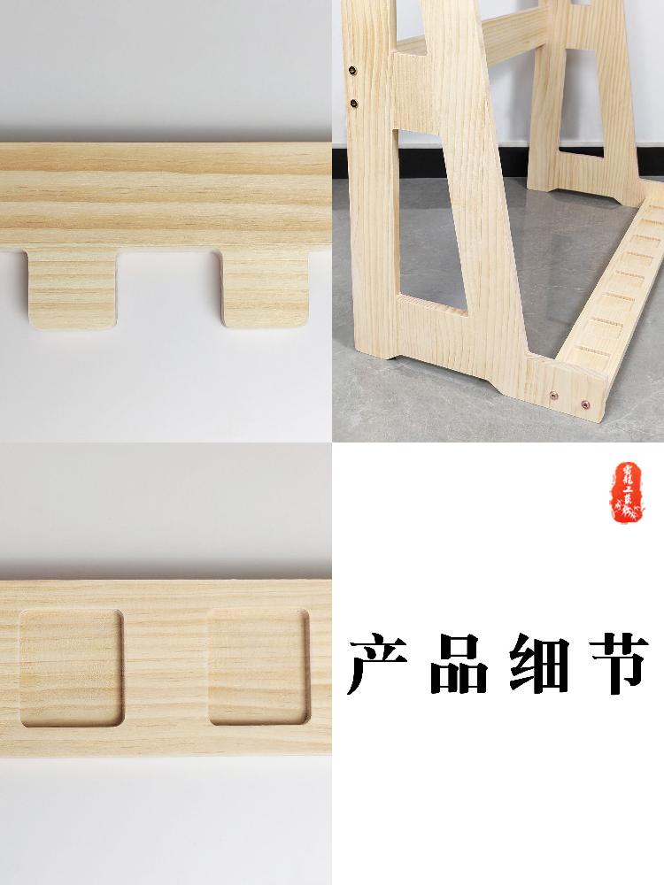 활 전시대 램프 네일 스탠드 작업등 조명 양궁 자전거 원목 무도색 수직 8홀 활 프레임 - 상세 이미지 5