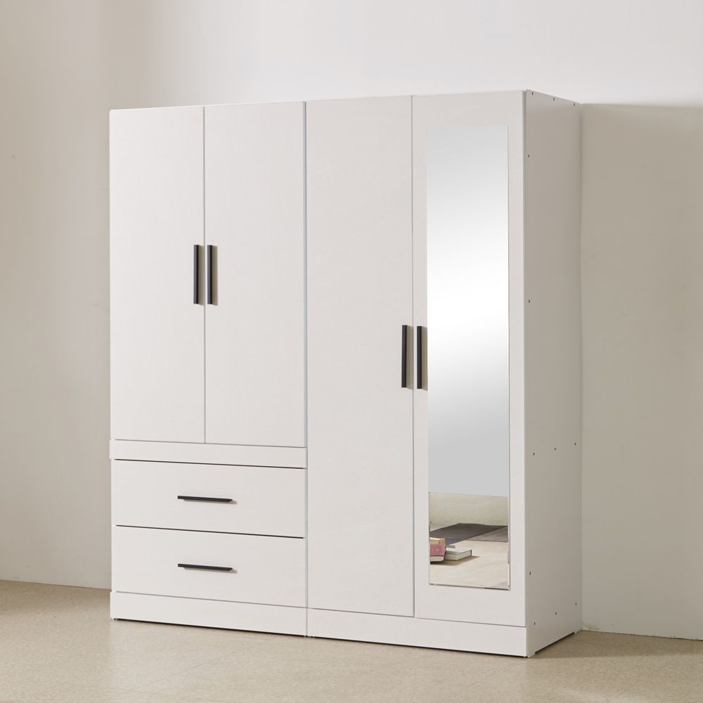 가구의서 투서랍 거울 이불 옷장 세트 1620x570x1880mm - 메인 이미지