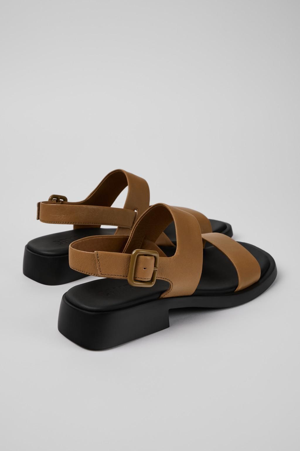 캠퍼 브라운 가죽 스트랩 샌들 Dana K201486-006 BROWN - 상세 이미지 3