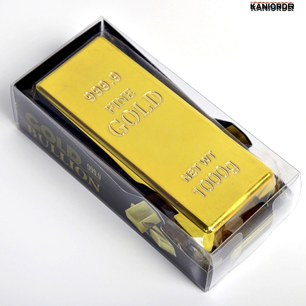 금괴 모형 가짜 골드바 금덩어리 소품 금전운 장식품 킹받는 선물 700g - 상품 이미지