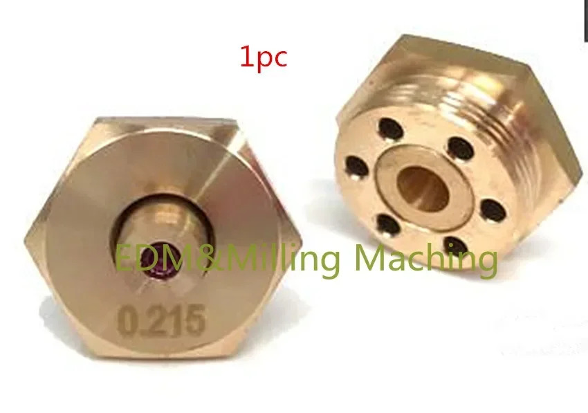 와이어 EDM 부품 스파크 루비 0.195mm 0.192mm 0.215mm 물 노즐 가이더 CNC 컷 기계 냉각 플레이트 패널
