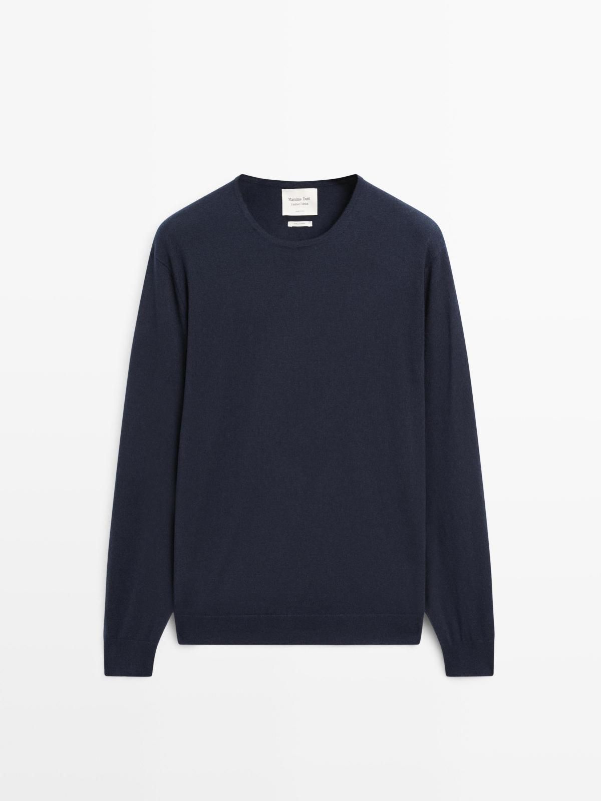 마시모두띠 프리미엄 캐시미어 니트 스웨터 한정판 0950/880 NAVY BLUE - 메인 이미지