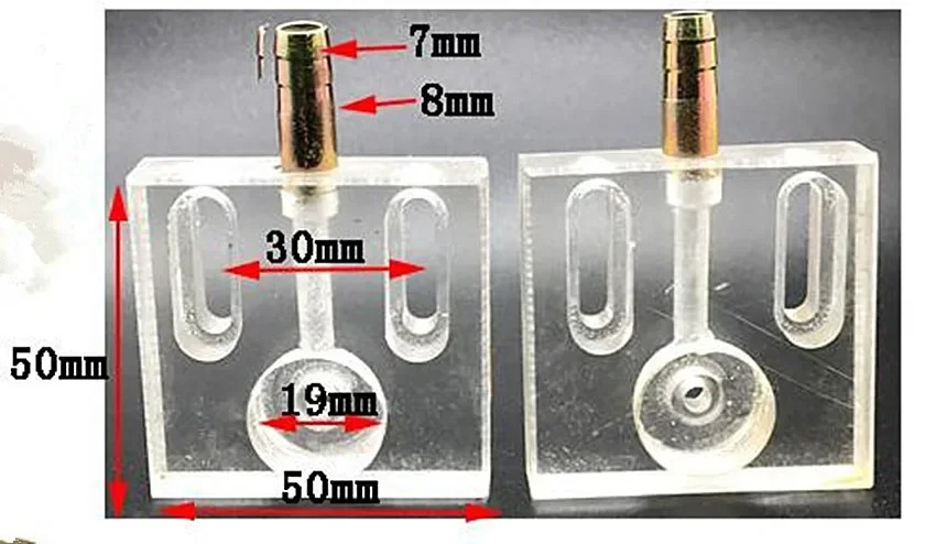 와이어 EDM 부품 스파크 루비 0.195mm 0.192mm 0.215mm 물 노즐 가이더 CNC 컷 기계 냉각 플레이트 패널