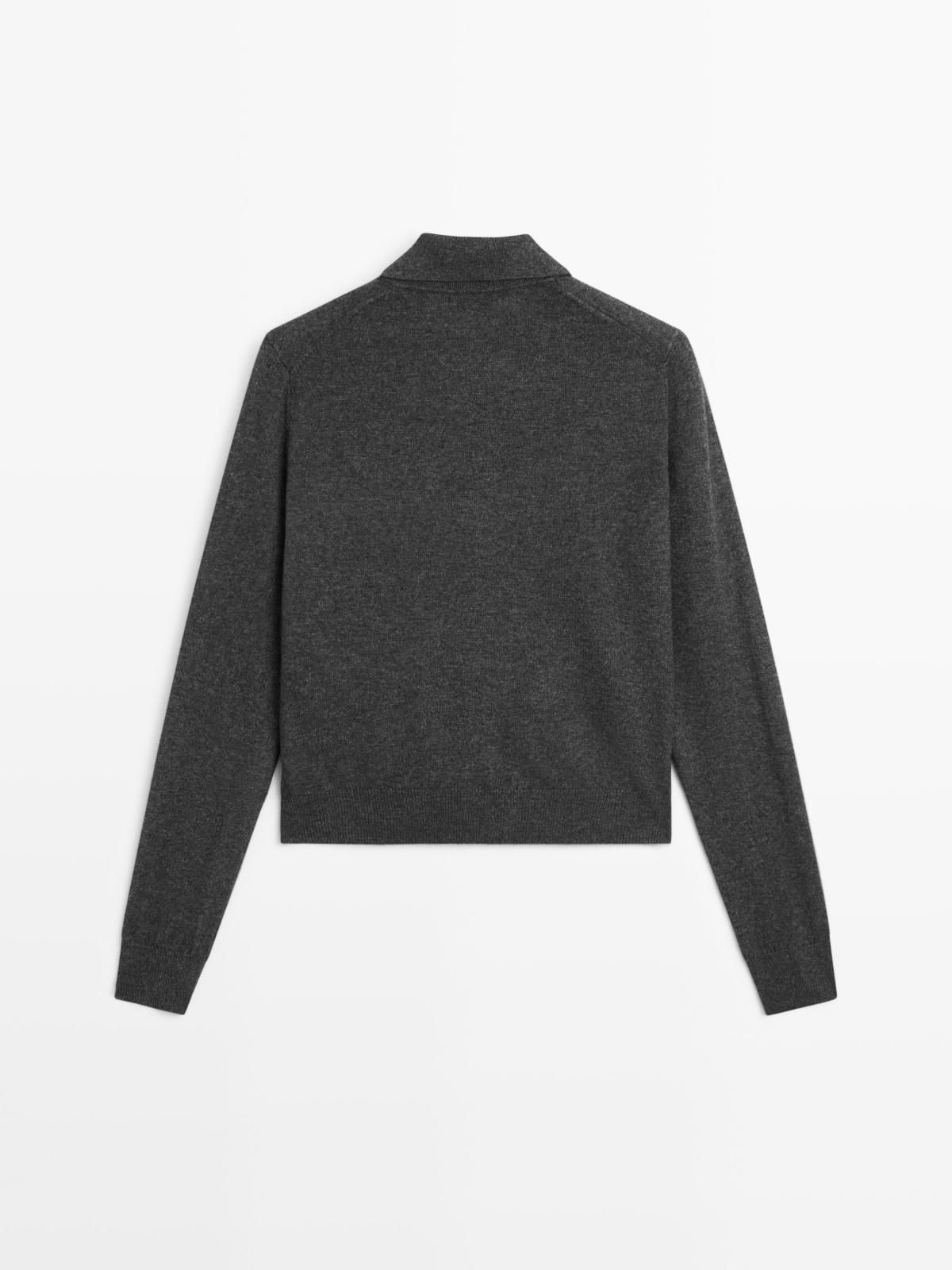 마시모두띠 울 블렌드 포켓 디테일 가디건 5788/580 ANTHRACITE GREY - 상세 이미지 4