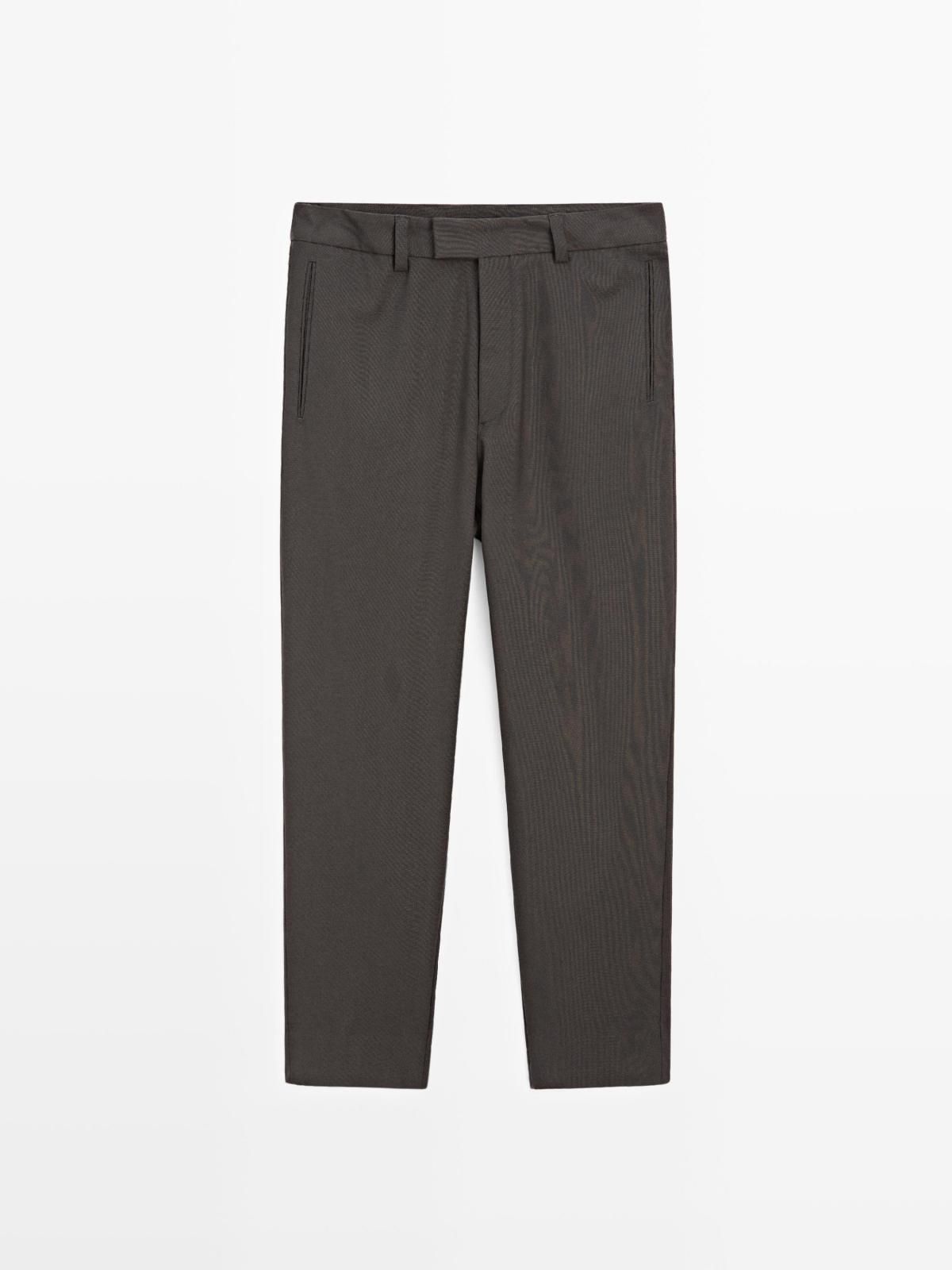 마시모두띠 와이드 울 수트 슬랙스 팬츠 3571/880 BROWN - 상세 이미지 5