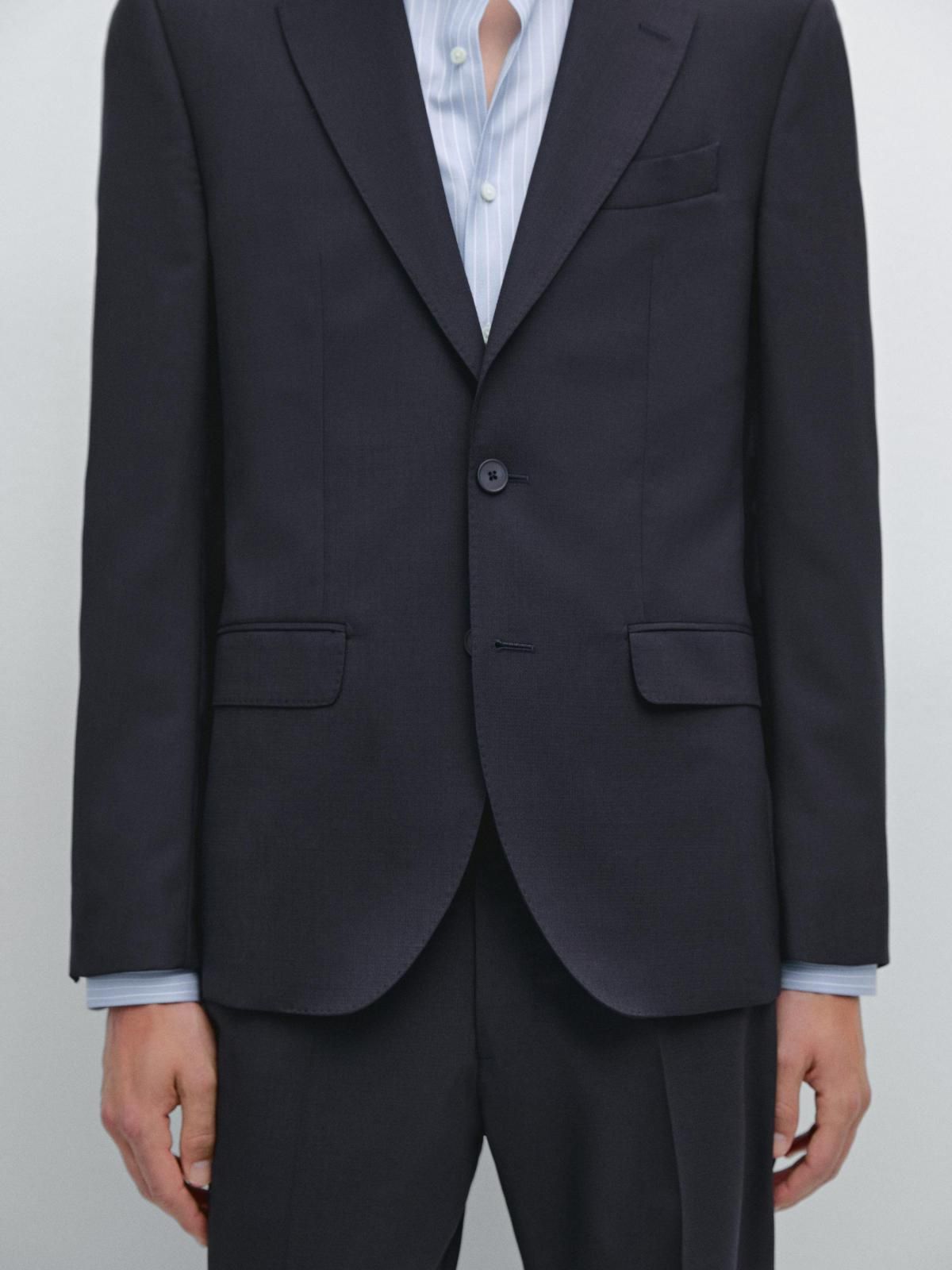 마시모두띠 테크니컬 울블렌드 테일러드 재킷 3502/502 NAVY BLUE - 상세 이미지 4