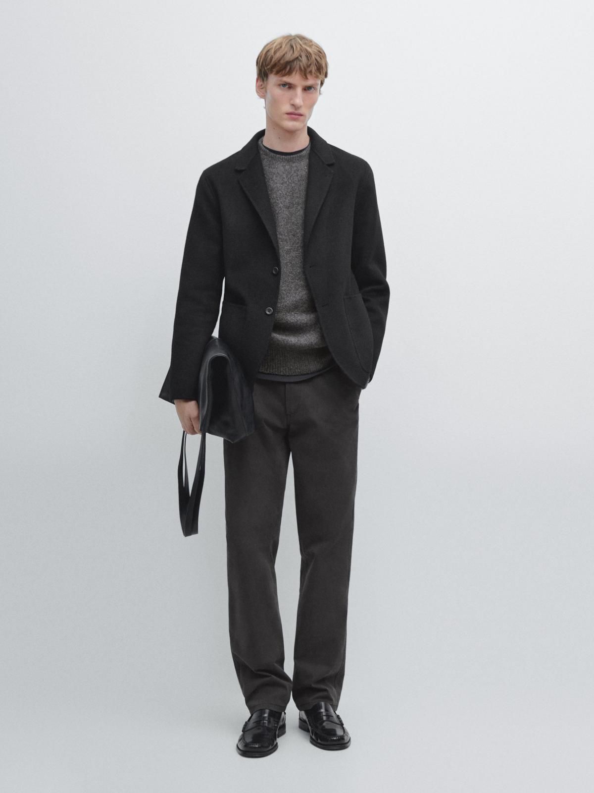 마시모두띠 더블 울 혼방 블랙 블레이저 2814/380 BLACK - 상세 이미지 2