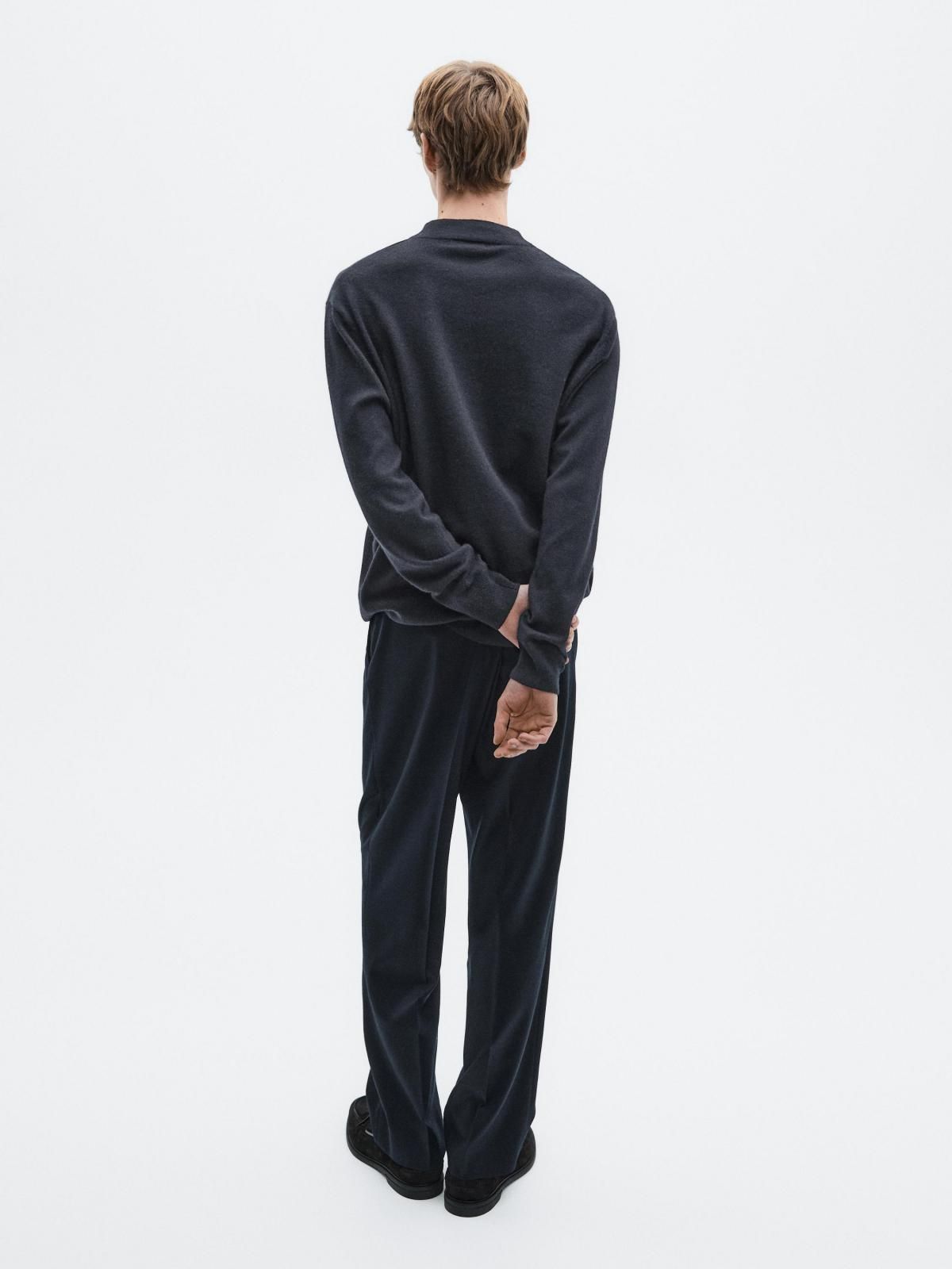마시모두띠 프리미엄 울 캐시미어 니트 스웨터 0953/880 NAVY BLUE - 상세 이미지 4
