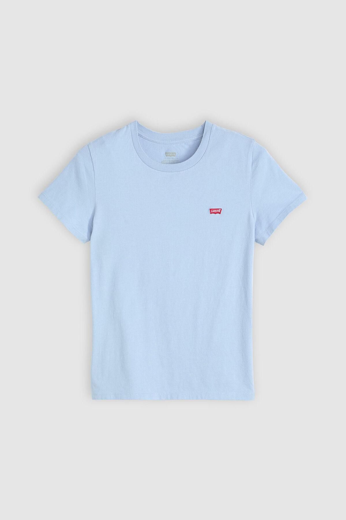 리바이스 베이직 로고 라이트블루 반팔 티셔츠 9934350 AZUL - 상품 이미지