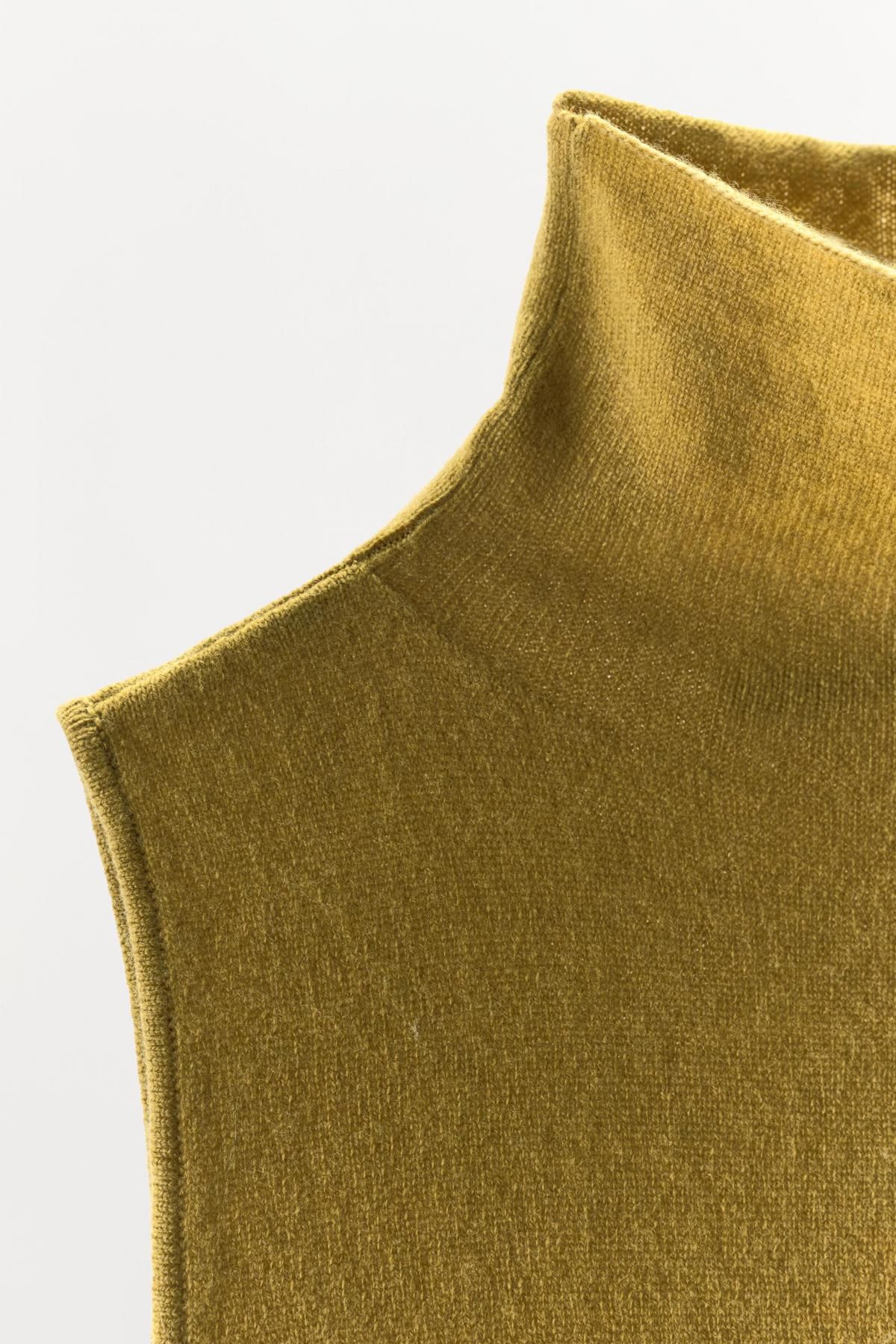 자라 하이넥 울 민소매 바디수트 1758/637 BROWN / TAUPE - 상세 이미지 4