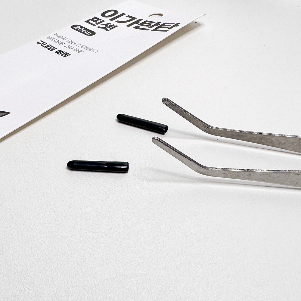 레파즈 이가탄탄 실리콘 핀셋 크레스티드게코 도마뱀 파충류 귀뚜라미 밀웜 피딩 20cm 이미지 3