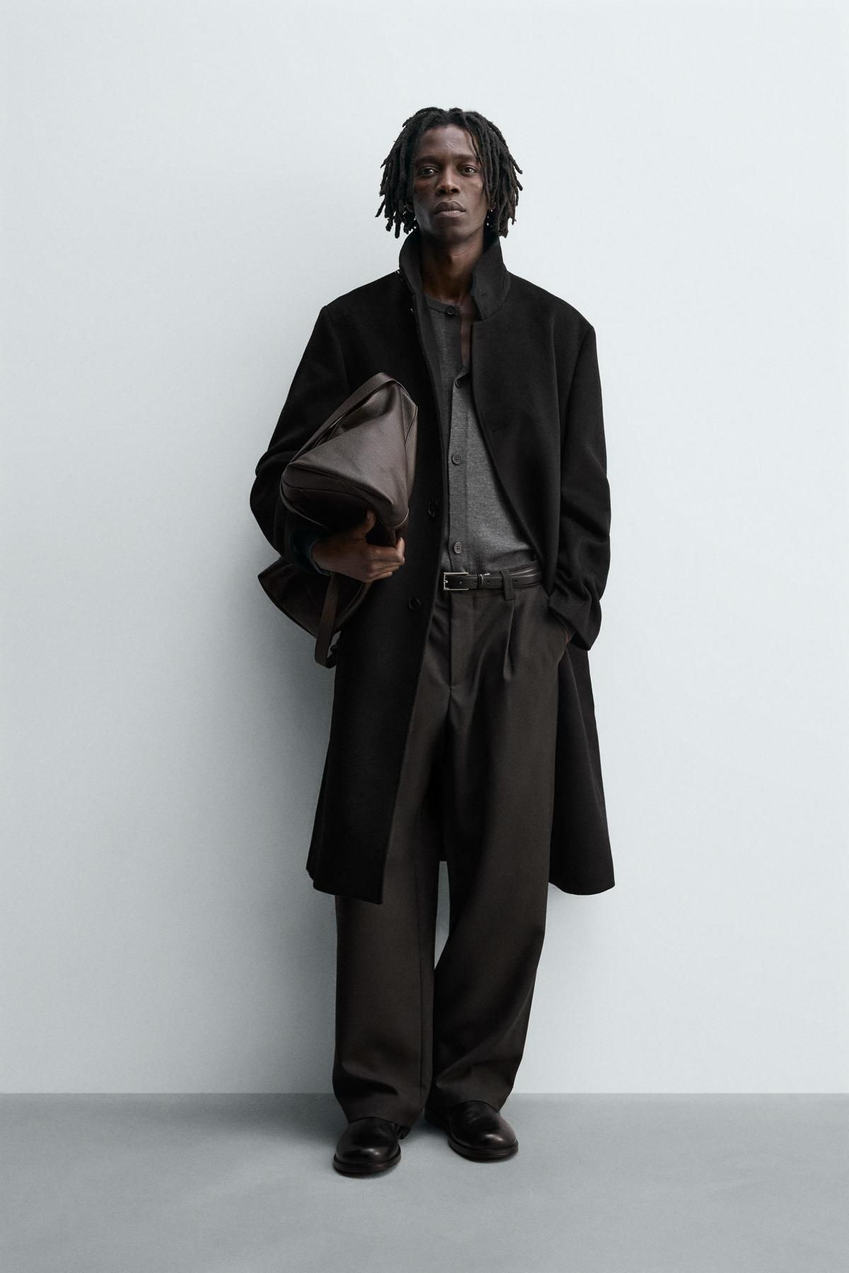 자라 클래식 울 텍스처 싱글코트 블랙 5070/101 BLACK - 상세 이미지 2