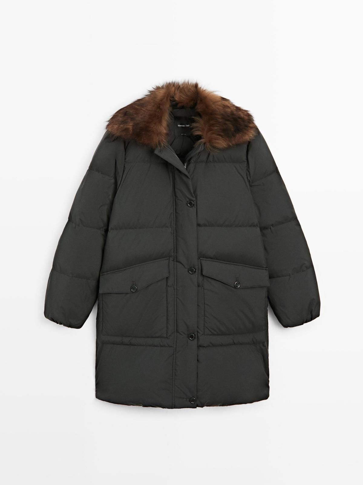 마시모두띠 퍼카라 방수 롱 다운 패딩 재킷 6717/430 DARK GREY - 상품 이미지