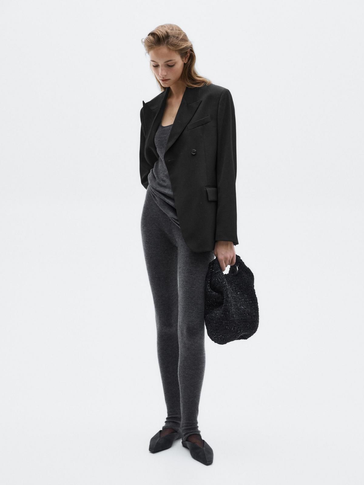 마시모두띠 프리미엄 울 노치 라펠 블랙 블레이저 6003/555 BLACK - 상세 이미지 5
