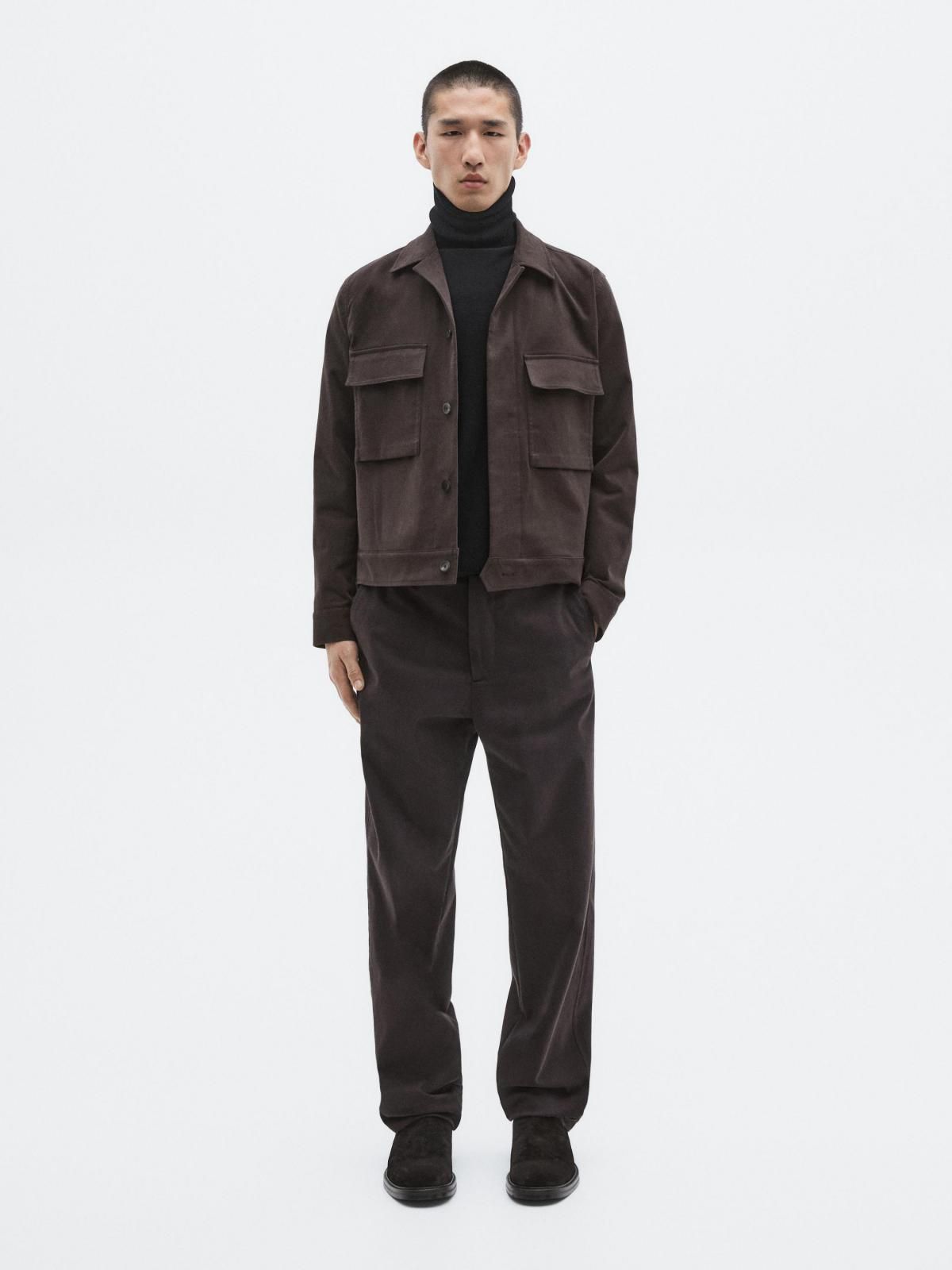 마시모두띠 한정판 테크니컬 포켓 재킷 2802/880 BROWN - 상세 이미지 2