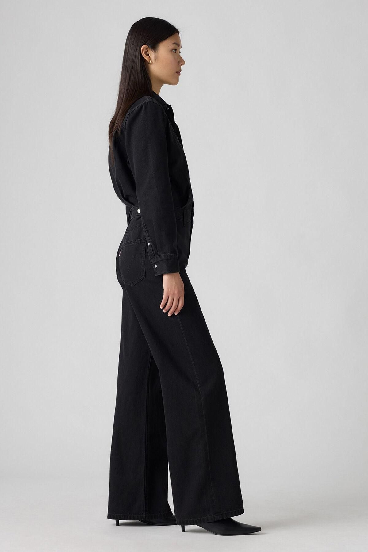 리바이스 오버핏 블랙 데님 점프수트 7180759 NEGRO - 상세 이미지 4