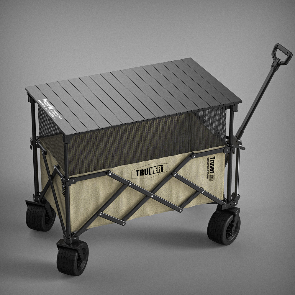 트루버 캠핑 웨건 접이식 카트 폴딩 캠핑용 캐리어 광폭타이어