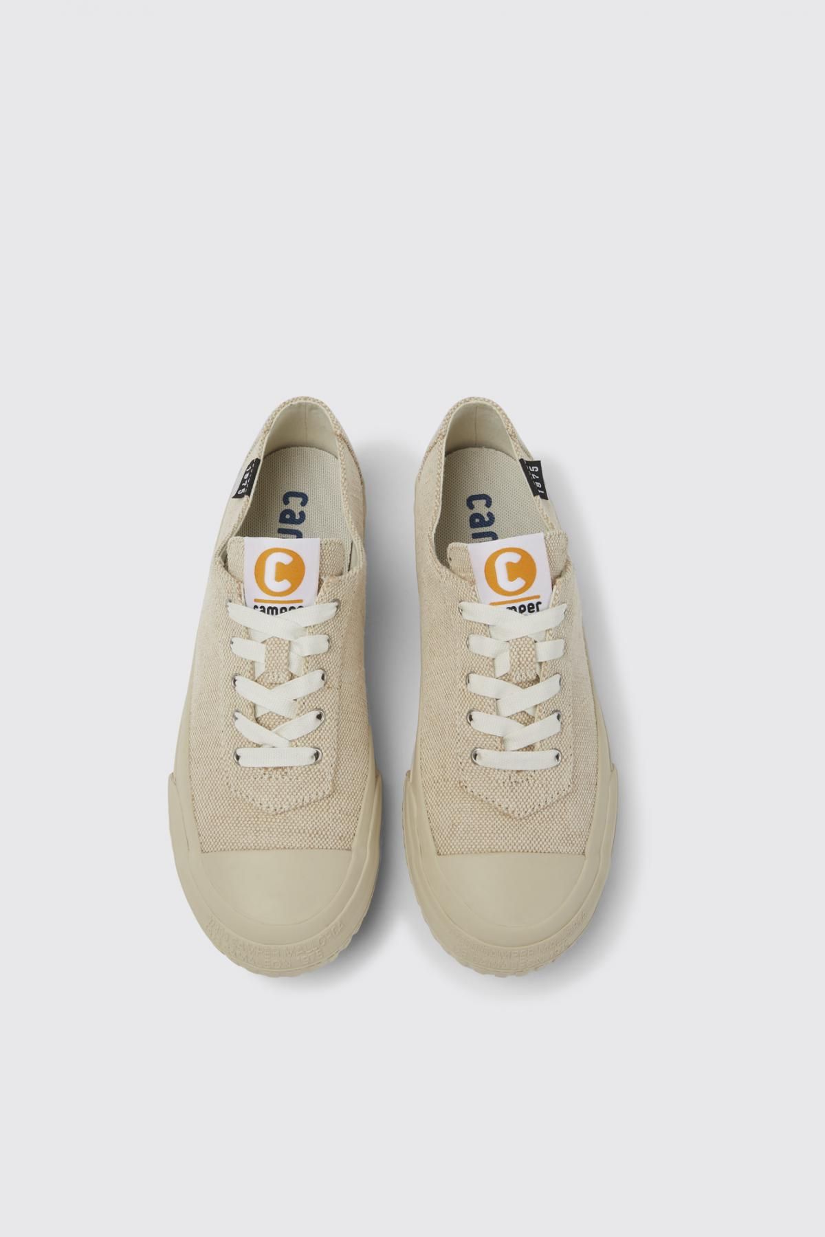 캠퍼 베이지 로우탑 스니커즈 Camaleon K201160-012 BEIGE - 상세 이미지 4