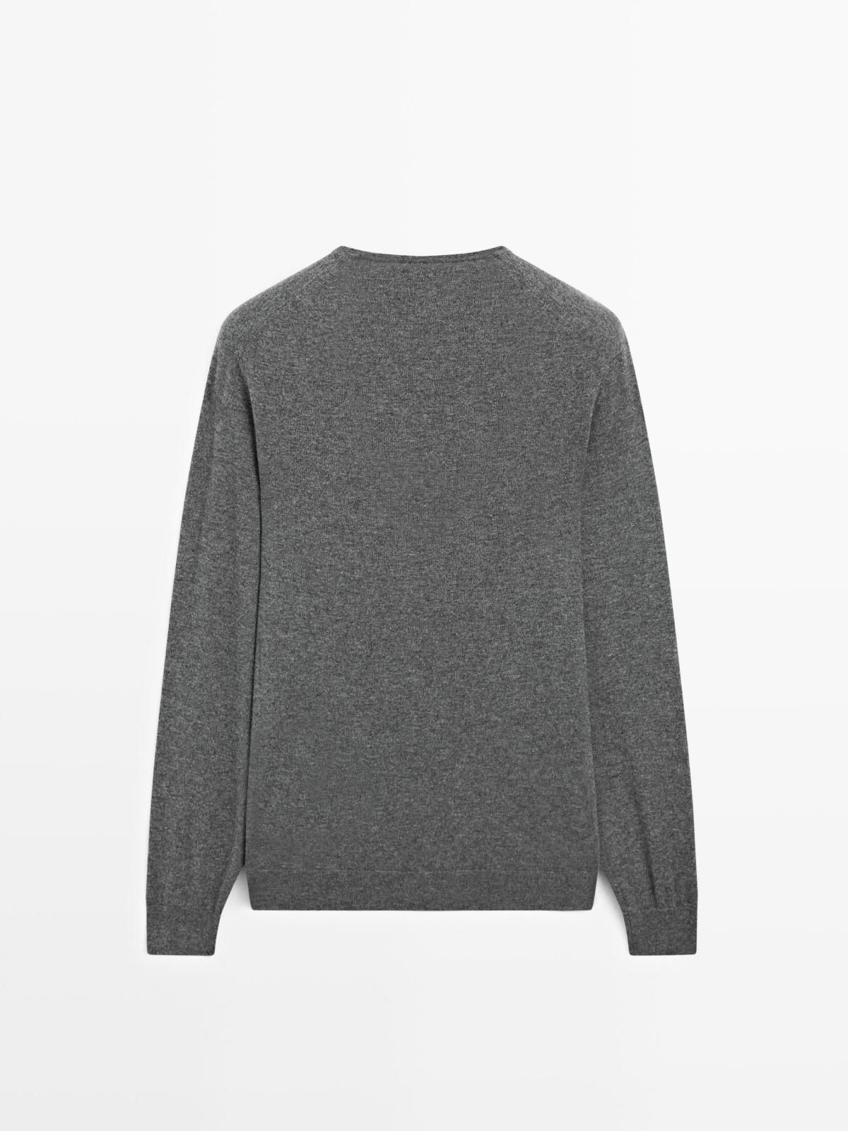 마시모두띠 프리미엄 캐시미어 크루넥 니트 스웨터 0950/880 ANTHRACITE GREY 이미지 7