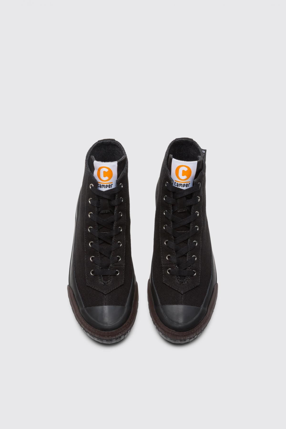 캠퍼 블랙 하이탑 스니커즈 여성 Camaleon K400541-002 BLACK - 상세 이미지 4