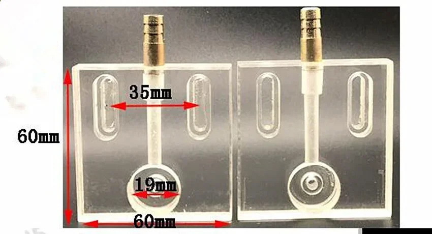 와이어 EDM 부품 스파크 루비 0.195mm 0.192mm 0.215mm 물 노즐 가이더 CNC 컷 기계 냉각 플레이트 패널