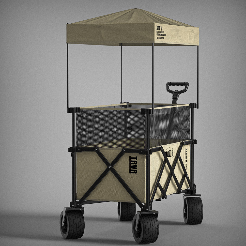 트루버 캠핑 웨건 접이식 카트 폴딩 캠핑용 캐리어 광폭타이어