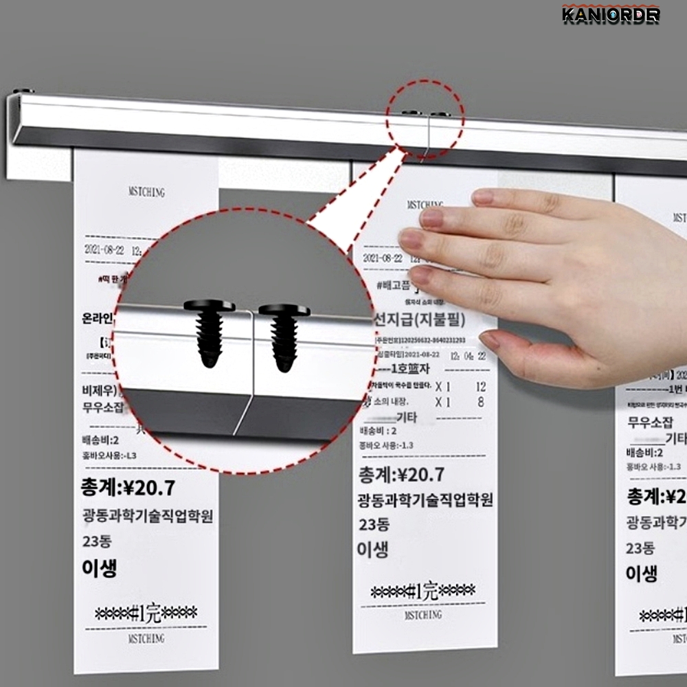 빌지꽂이 오더핀 업소용 오더랙 배달 주문 오더렉 업소용 50cm - 상품 이미지