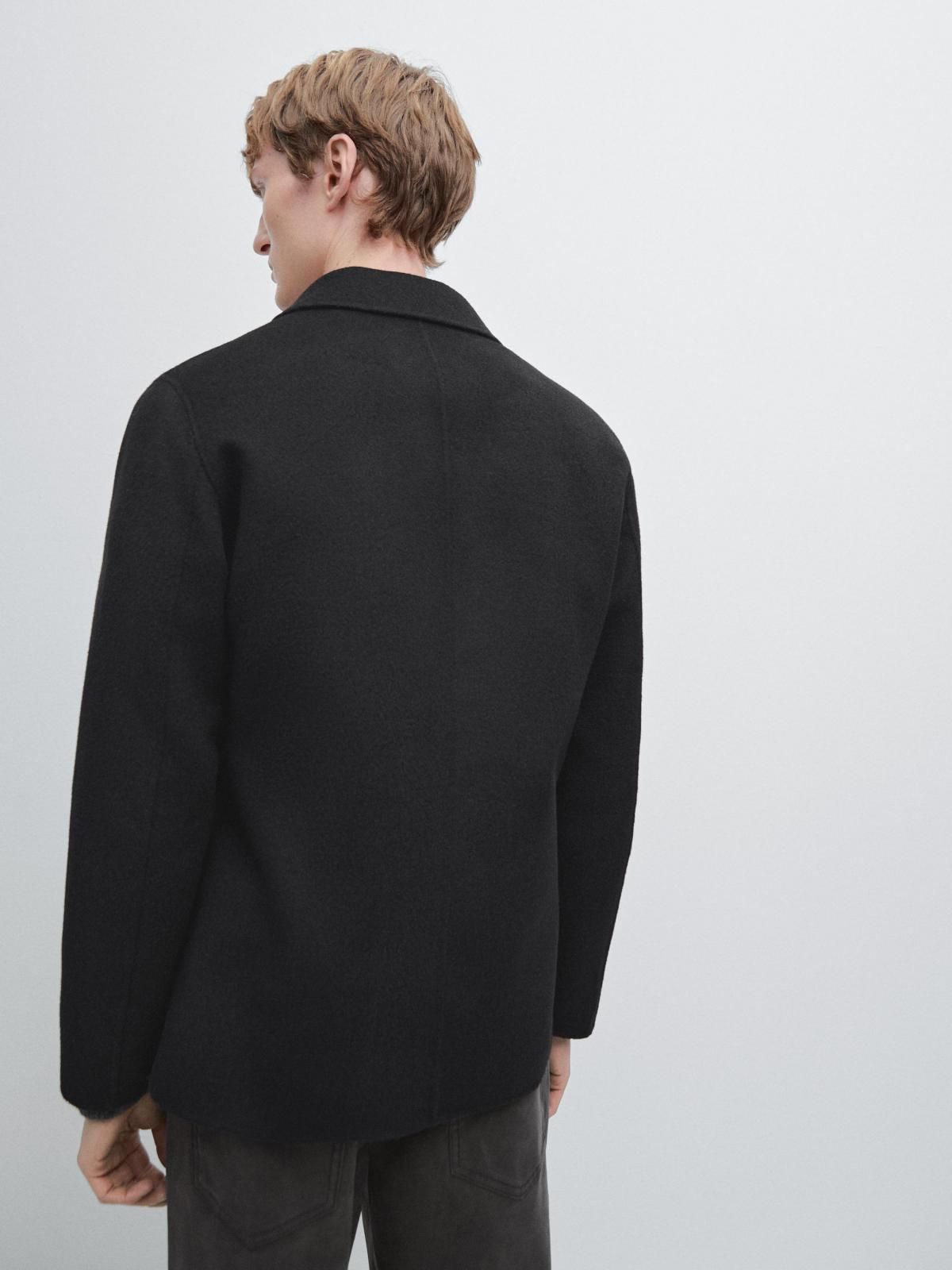 마시모두띠 더블 울 혼방 블랙 블레이저 2814/380 BLACK - 상세 이미지 4