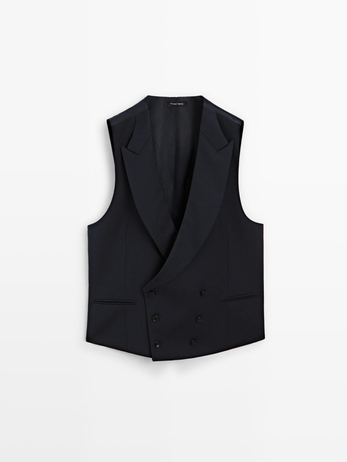 마시모두띠 울 블렌드 수트 베스트 3557/541 NAVY BLUE - 메인 이미지