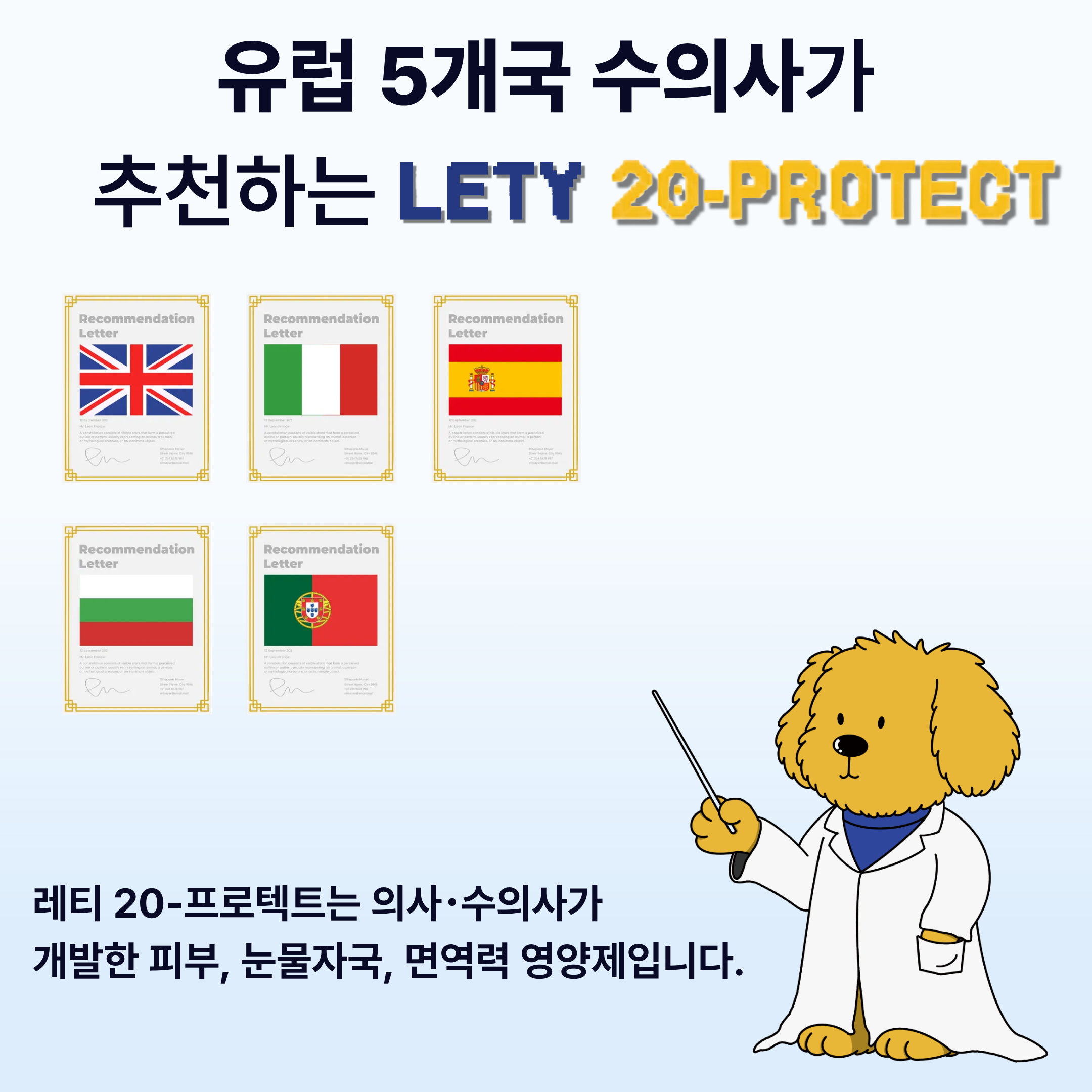 프리미엄 강아지 고양이 눈물자국 눈 피부 영양제 레티 30포, 3개 - 상세 이미지 2
