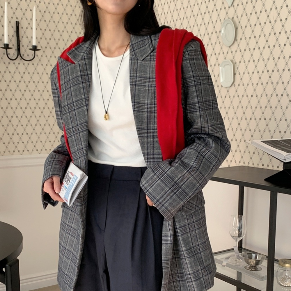 데일리즈 겨울여자긴팔 라운드넥 피치기모이너티 자체체작 - 상세 이미지 3