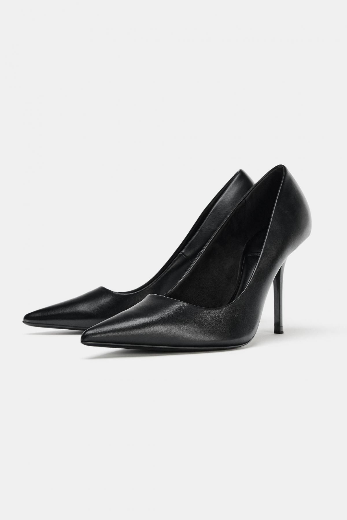 자라 블랙 9cm힐 포인티 펌프스 2205/710 BLACK - 상세 이미지 5